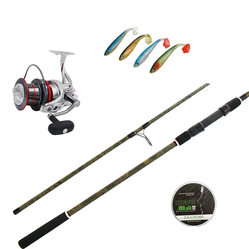 

Newbility 12ft 13ft stock fishing rod 14+1BB reel combo set