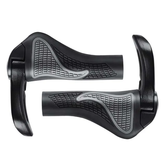 

Shofar Vice Handlebar Ergonomic Shock Absorption Comfortable Dust-proof Rubber Bilateral Lockable MTB Bike Cycle Handle Grip