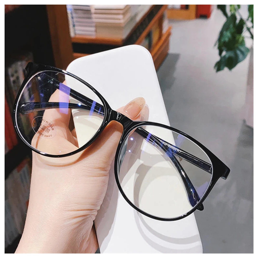 

PC glasses cheap retro round eyewear frames anti bule light computer clear fashion glasses for men women, 4 colors