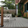 china supply oem co extrusion wpc tiles in turkey window sill tiles indoor wpc floor wood plastic composite parquet