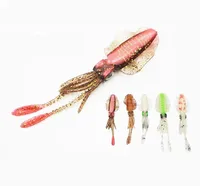 

6.5/9.5/12/15cm 1.2/4.3/8.4/14g squid bait squid lure with ear thin fin Octopus fishing soft squid lure