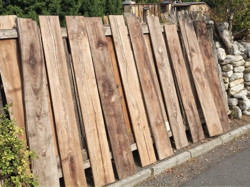 Assembling fence panels with reclaimed wood slats