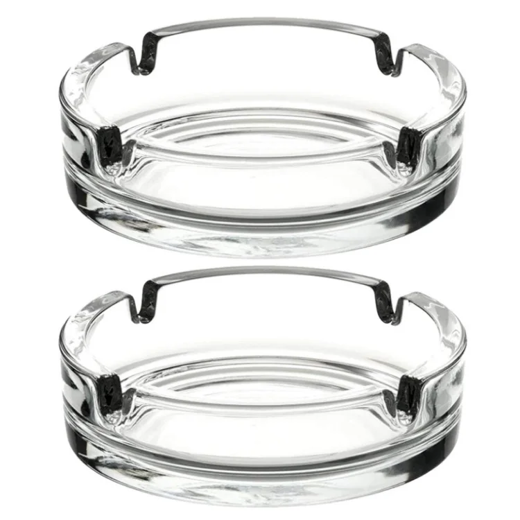 

Simple glass ashtray, Customized color