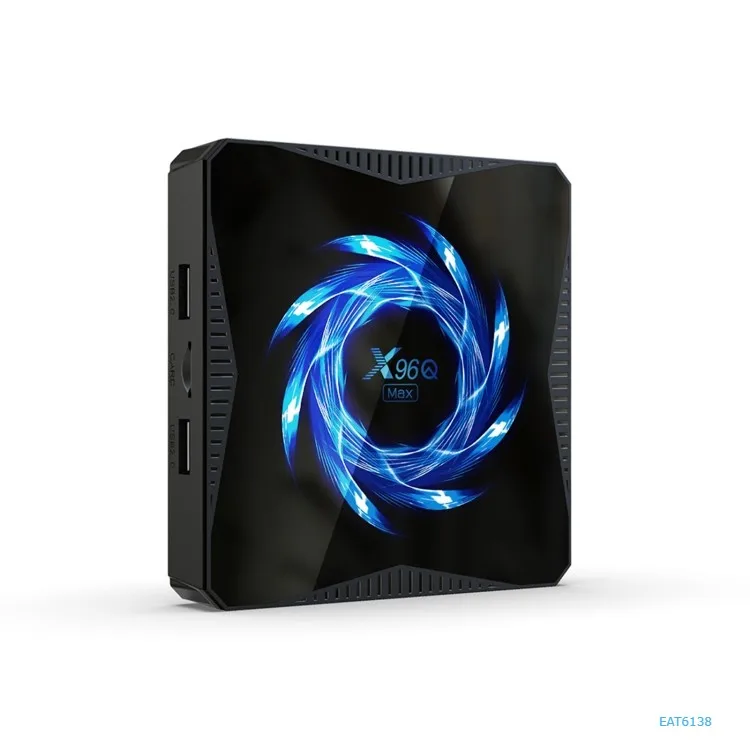 

Quad core allwinner H616 tanix X96Q max android 10.0 media player 4K smart Tv box with remote control