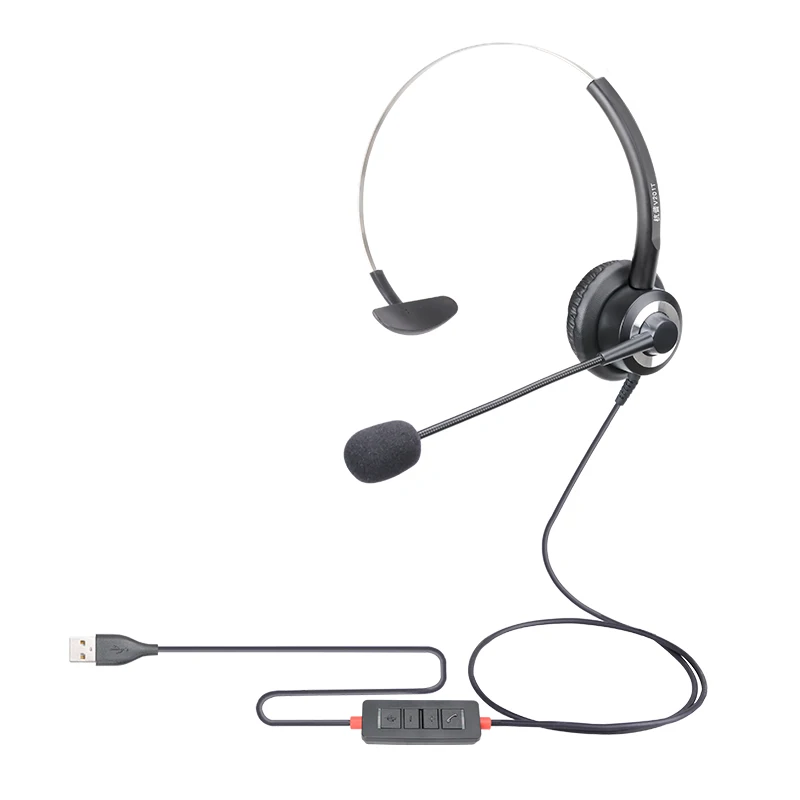 

Hangpu V201T-USB Customer service headset noise cancellation headset call center dual microphone telephone headset