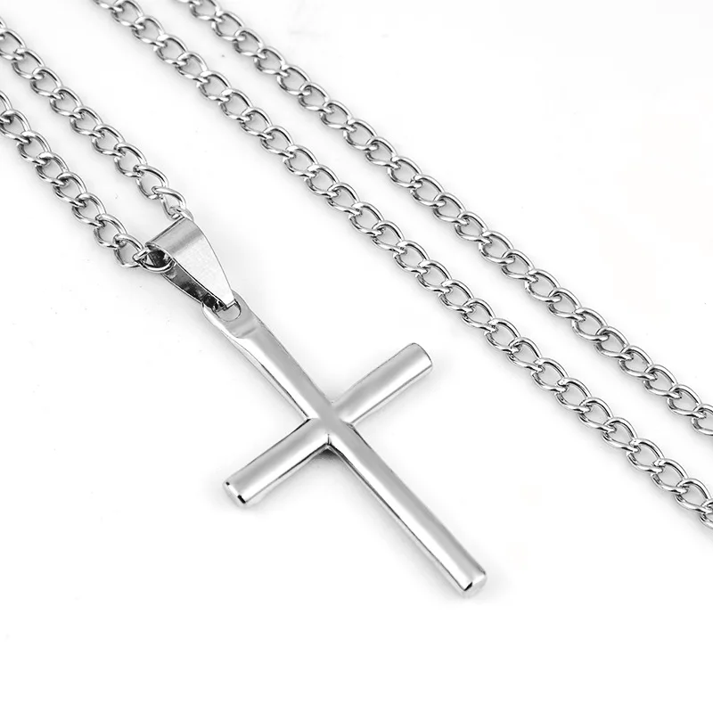 

Hot Brand New Classic Fashion Cross Men Necklace Ladies Personality Pendants Factory Direct Sales
