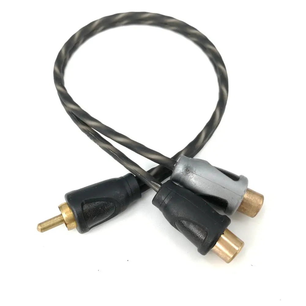 

1 RCA male To 2 female Stereo Audio Y Adapter Cable Wire