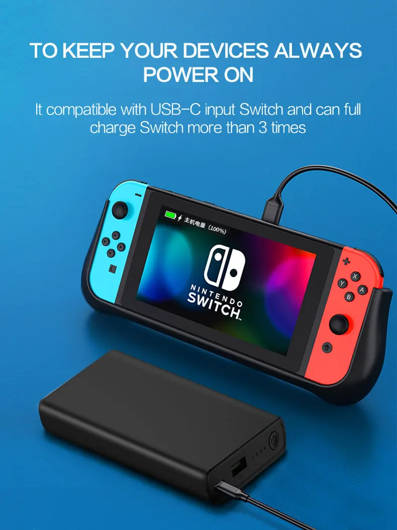 PD 65W QC3.0 power bank 20000 mah mini aluminium alloy low heating 20v output powerbank for Samsung Nintendo switch - ANKUX.COM