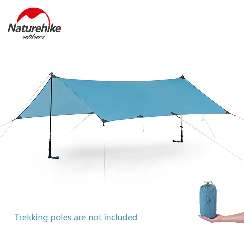 

Naturehike Outdoor Beach Canopy Camping Lightweight Rain Fly awning outdoor Sunshade Shelter Tarp Tent, Blue