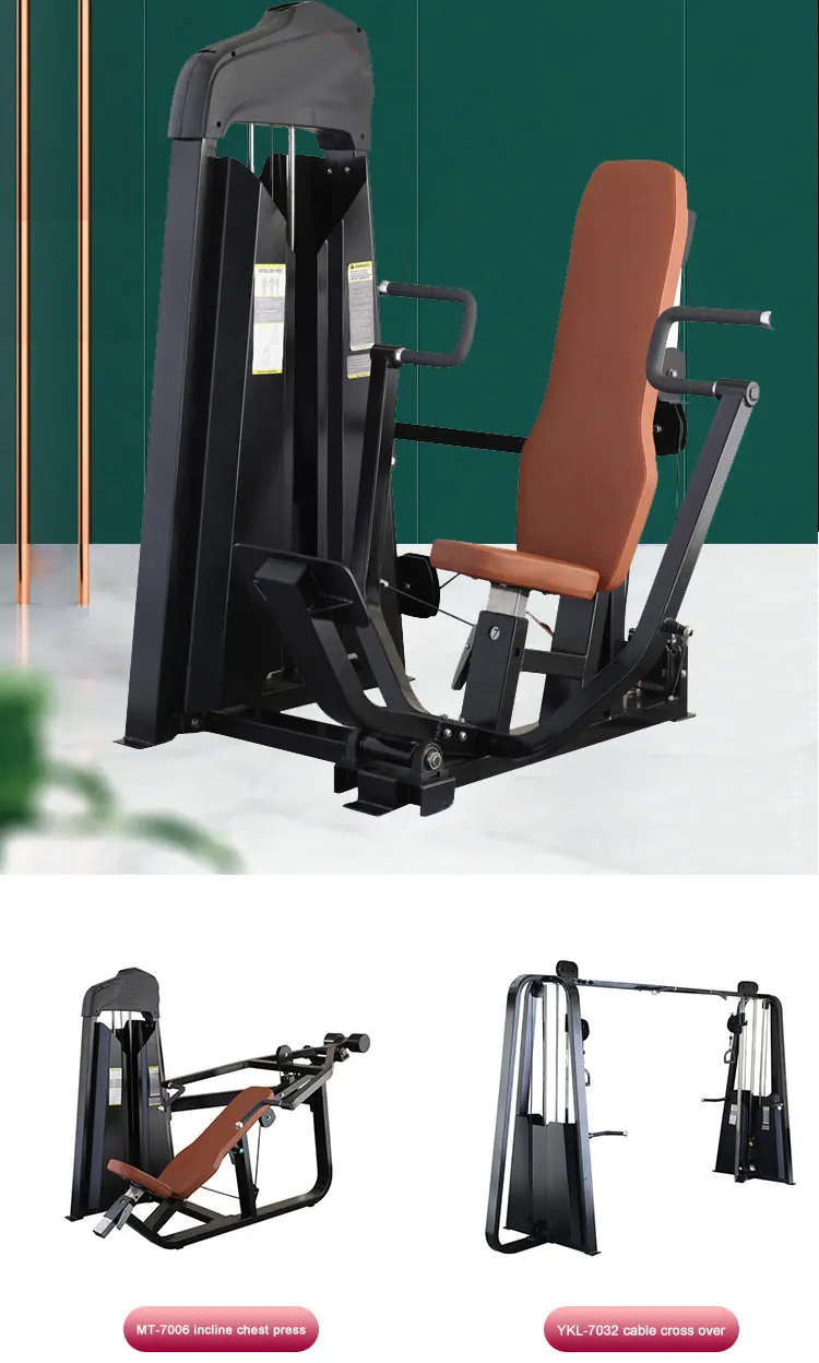 High level fitness strength machine chest press gym equipment