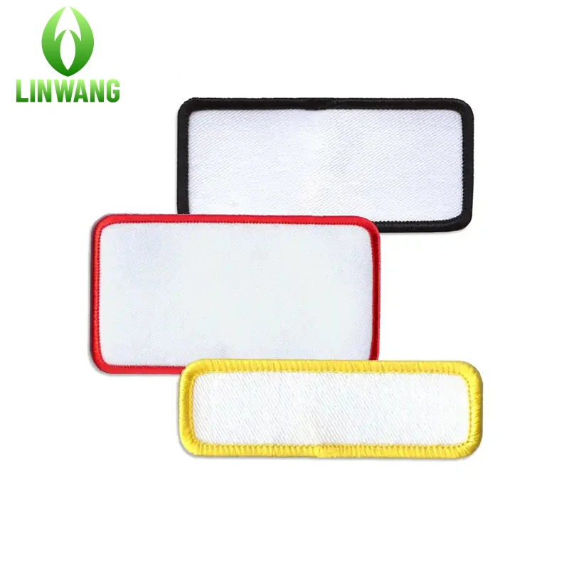 

Custom sublimation patch printing patches blank sublimation hat patch with iron on parches para ropa heat transfer logo