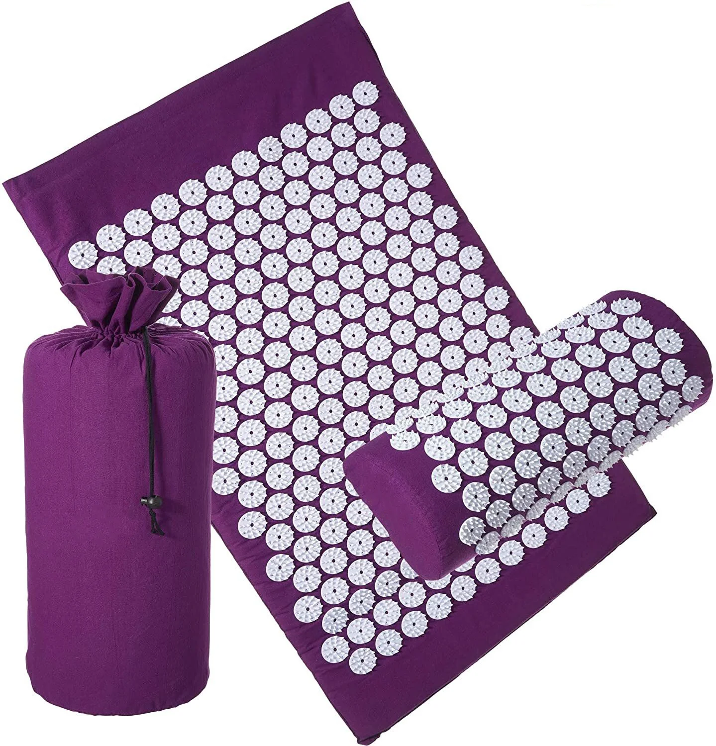 

Mylon high quality Acupressure Mat and Pillow Set Home Massage Set with bag and pillow, Custom color available