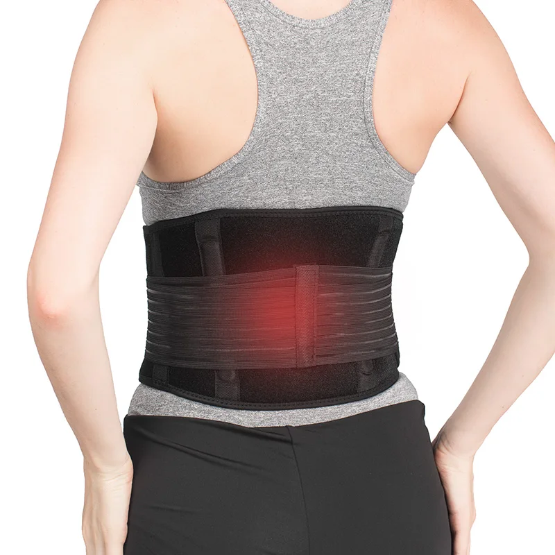 

Nano-tech Tourmaline Magnetic Lumbar Brace Self Heating Low Back Belt Waist Support For Back Pain, Herniated Disc, Scoliosis, Black