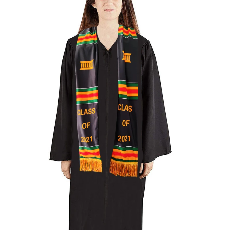 

Custom Graduation Sash Class Of 2022 Kente Cloth Graduation Stole, Custom colour