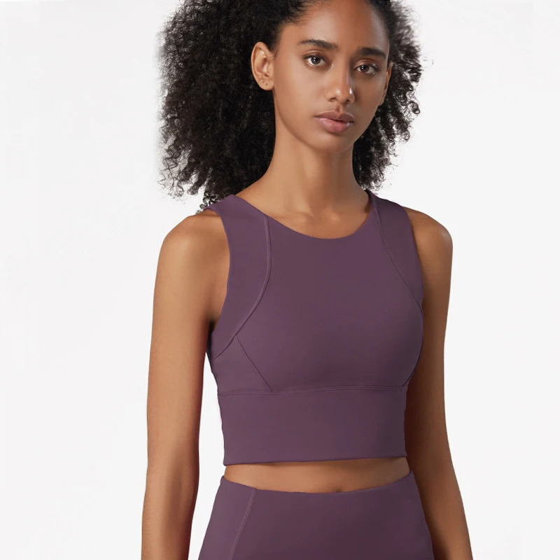 

New Arrival Sexy Women Nude Hot Sale Fashion Yoga Bra Wear Design Free Sample Custom Logo