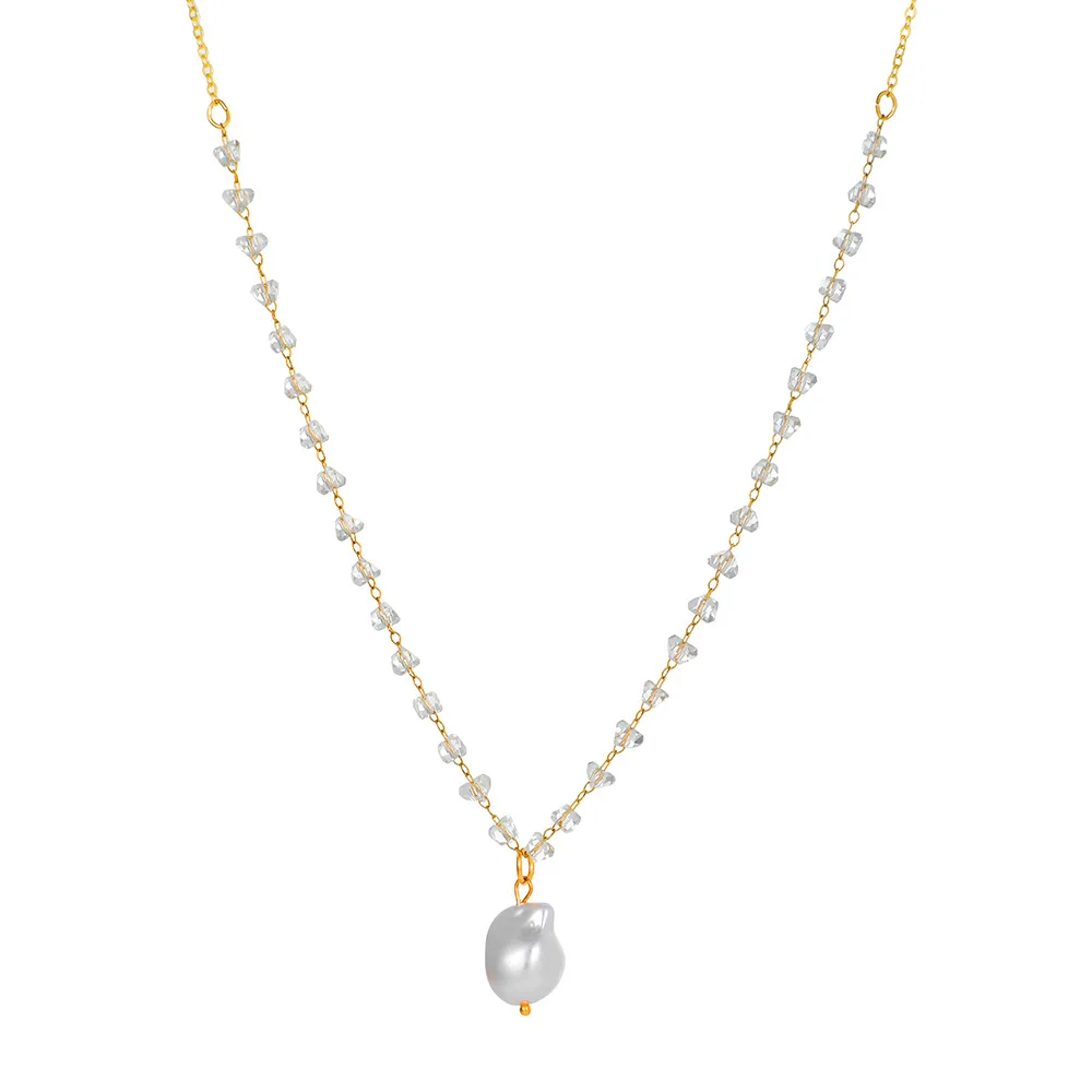 

New Fashion Large Pearl Clavicle Necklace Retro Pendant Designer Necklace Women Jewelry 2022