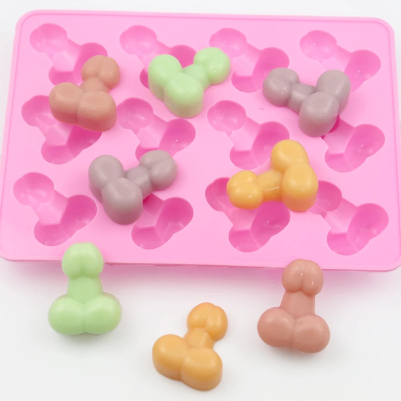 

6007 ready to ship factory free sample Sexy Penis shape Silicon resin mold, chocolate silicone, silicone ice cube tray