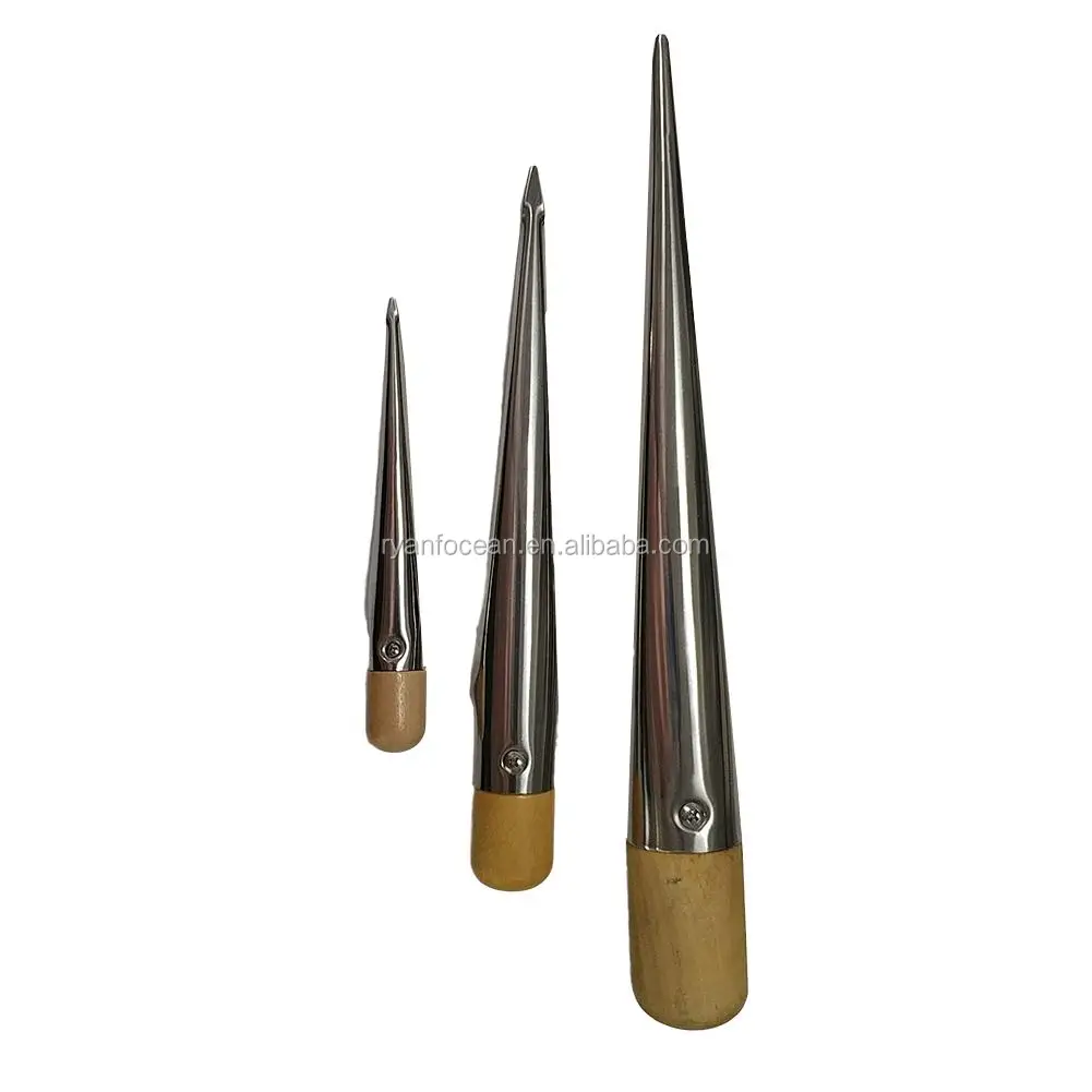 Marine Rope Splicing Spike Fid With The Plastic Handle Lacing Needles