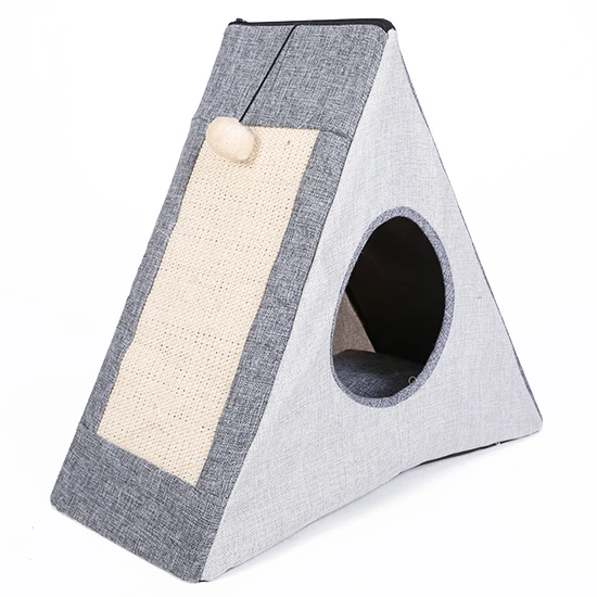 

Interactive Cat Tree House Scratch Board Scratching Post Cat Toy, Picture