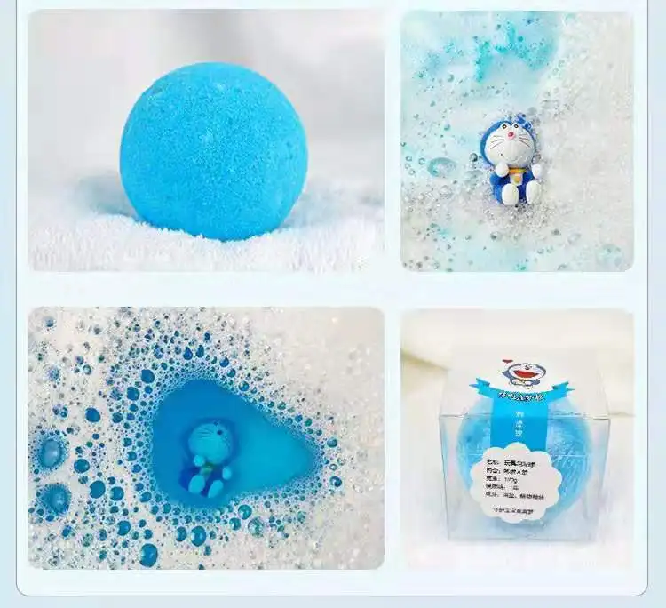 
natural children bath bombs packaging paper gift christmas lavender bath bomb 100mg box set for kids with toys 