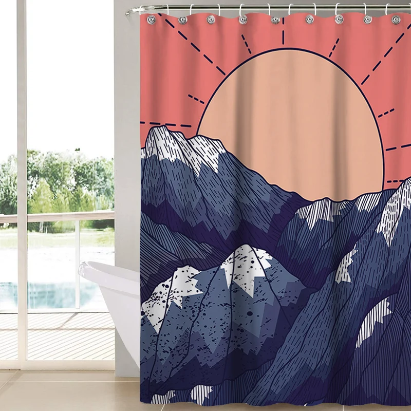 

Best selling polyester shower curtain for bathroom