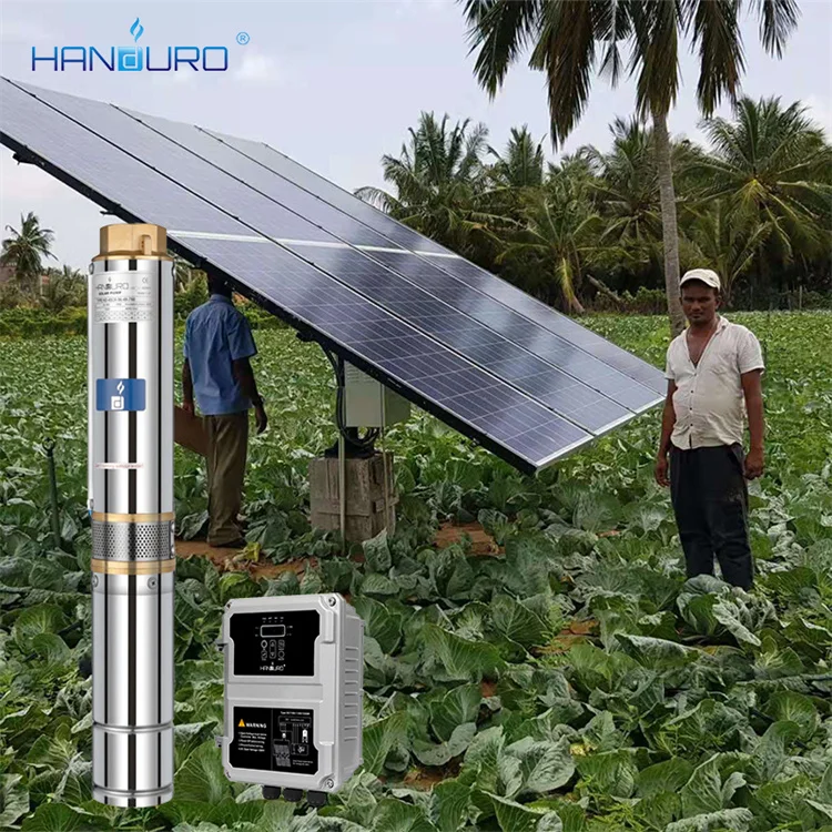 

72V 750W 95M 3.8M3/H 1HP DC Bombas Solare 3 Inch Solar Submersible Water Pump For Agriculture