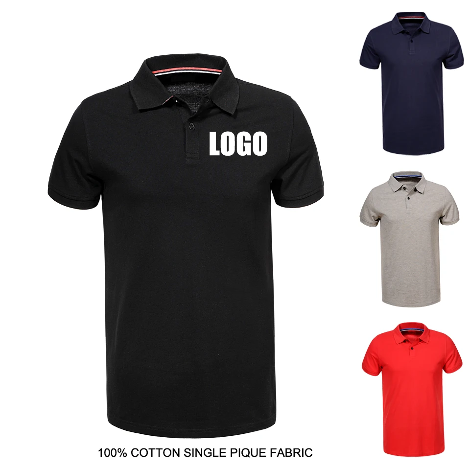 

2022 Men Polo Shirt with Custom Logo and Printing 100% Cotton Short Sleeve High Quality Mens Designer Golf Polo Shirts