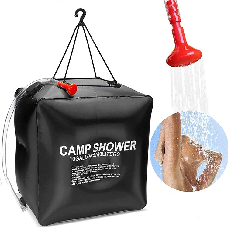 

Outdoor Portable Camping Shower Bag PVC 40L Solar Bathing Water Storage Bath Shower Bag