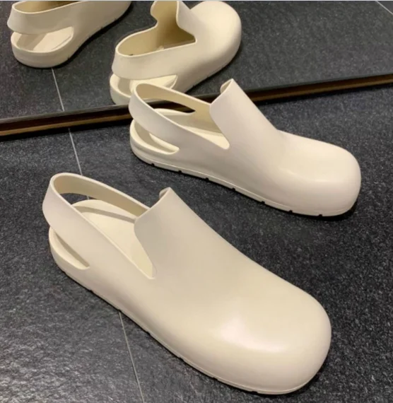 

2021 Hot Sell Woman Outdoor COMFORT Shoes Dance Shoes PVC Woman Sandals, Black white blue green pink grey