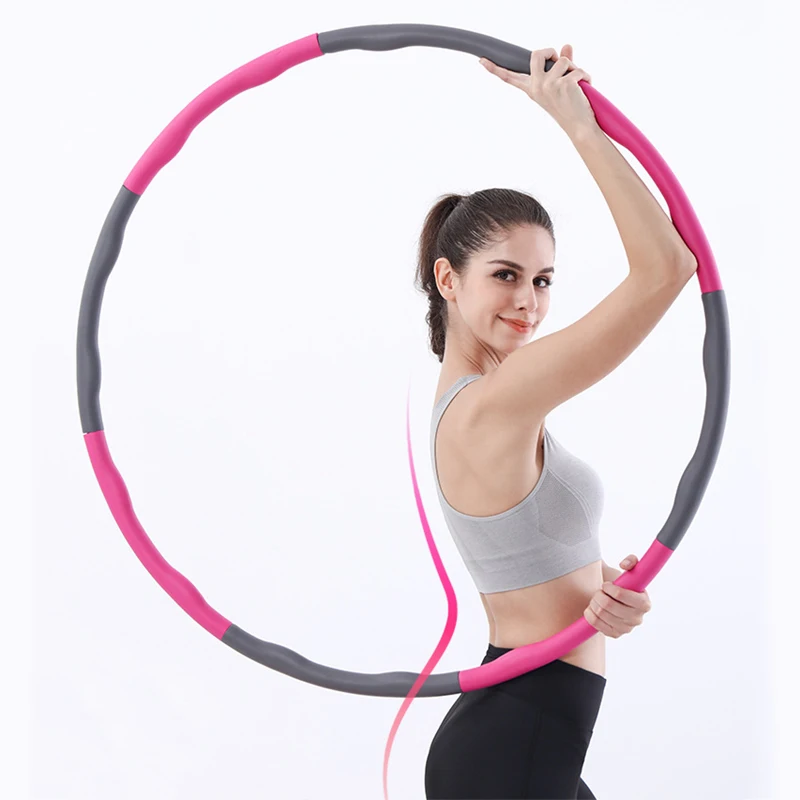 

2021 Fitness hula for adults and children Multi color fashion hoola removable PP foam hoola, Customized