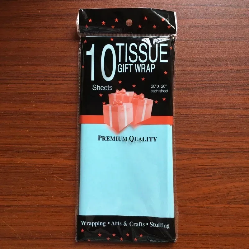 
stock 10sheets/bag colorful Arts Crafts Gift Wrap Wrapping Tissue Paper 