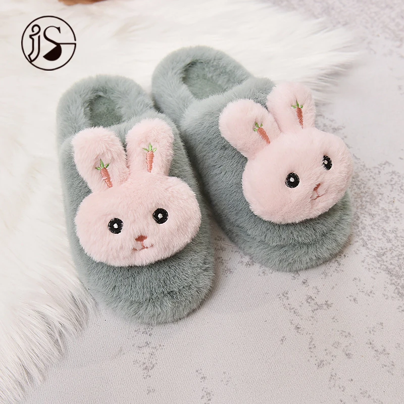 

2021 Fashion Wholesale plush furry indoor slippers soft colorful women slippers custom fluffy Cartoons women slides, Picture