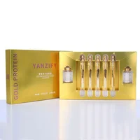 

The Best Gold Protein Peptide Line Carving Essence Set Gold Thread Face Lift For Reduce Small Wrinkles