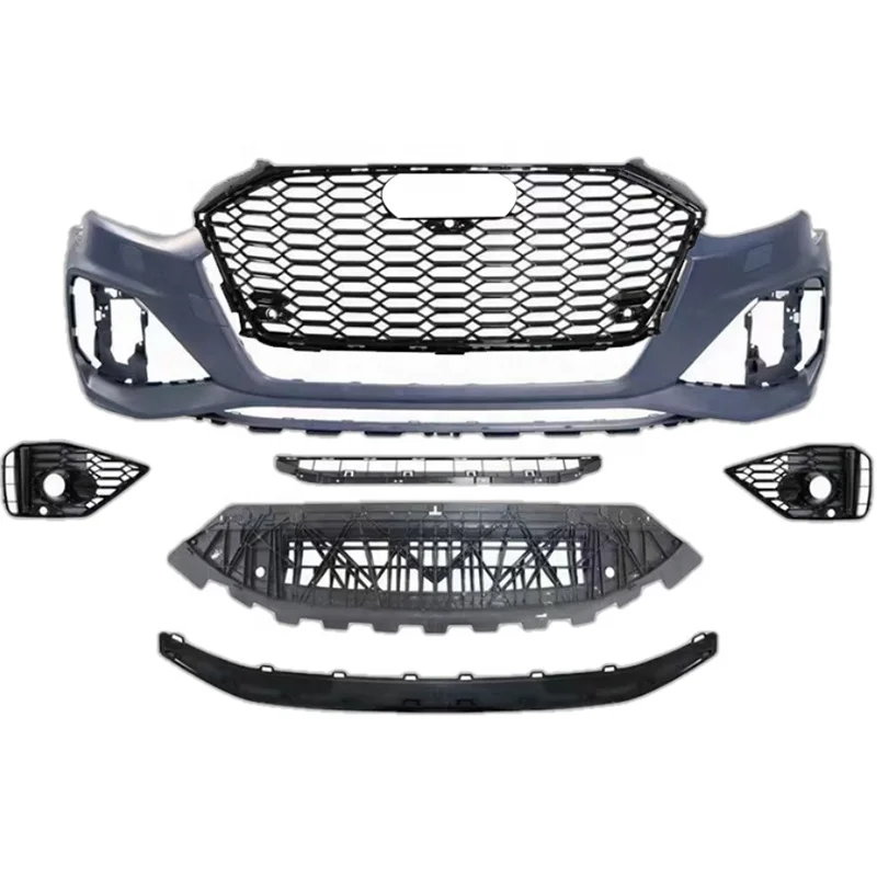 

RS4 B9.5 front bumper with grill for Audi A4 S4 facelift RS Bodykit honeycomb grill for audi A4 B9.5 2020 2021 2022