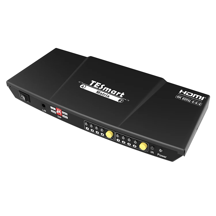 

4x2 HDMI Matrix with 4k@60Hz 4 in 2 out video matrix switcher for other home audio, Customized