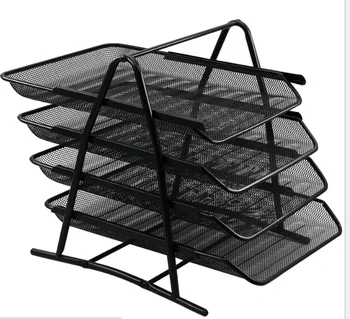 Four Levels Steel Mesh File Tray File Rack With Multifunction Buy Stainless Steel Mesh File Tray Steel Wire Mesh Tray Dokumen Tray Product On Alibaba Com