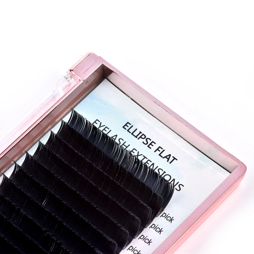 

LashPlus Premium split tips Flat Lash 0.15 mixed size PBT Ellipse Cashmere eyelash extensions