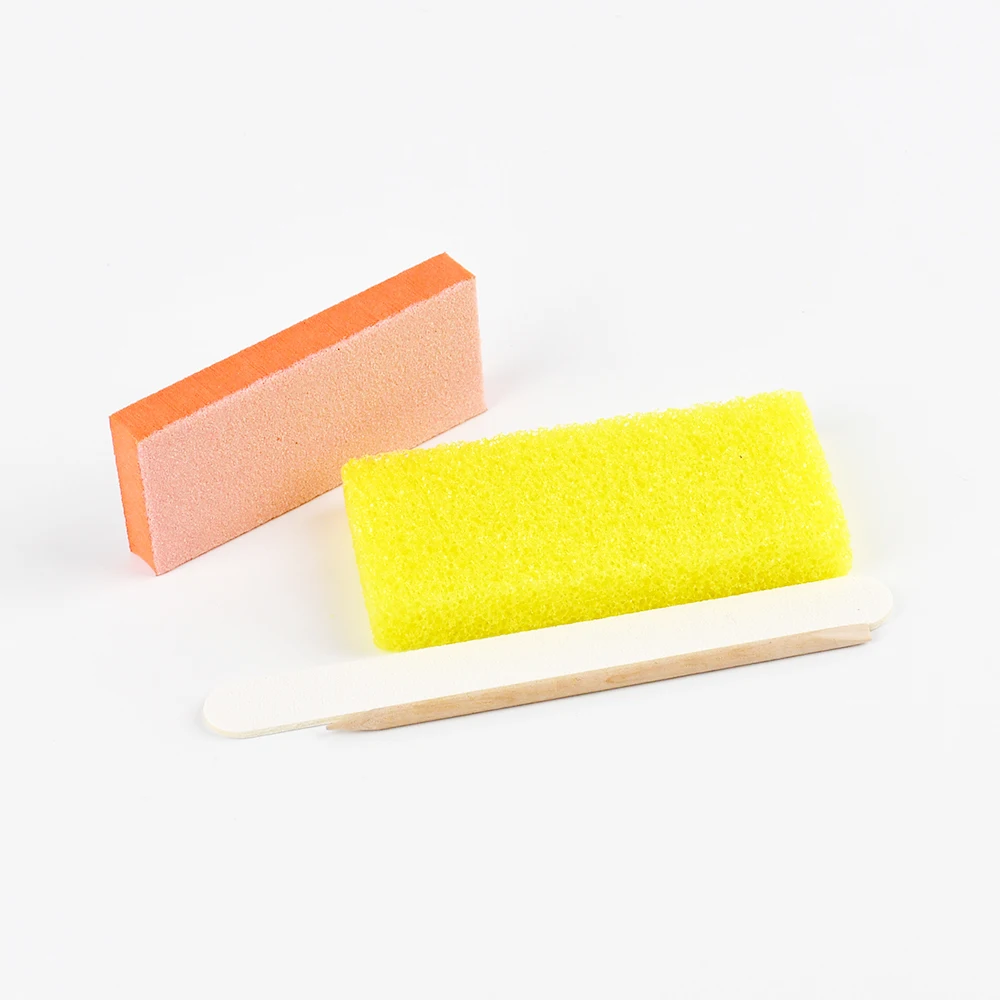 

US Free Shipping 200 Sets/Case 4 Pcs Disposable Nail Tools Nail Set Manicure Kit Pedicure Set For Nail Salon Beauty, Yellow