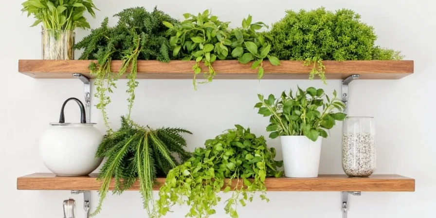 Magnetic spice tins on a vertical rail