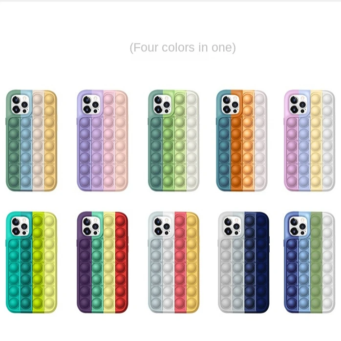 

New hot sale applicable iPhone12 Deratization pioneer phone case silicone 7 plus Rainbow XR Apple11Mobile phone protective case, 6 colors