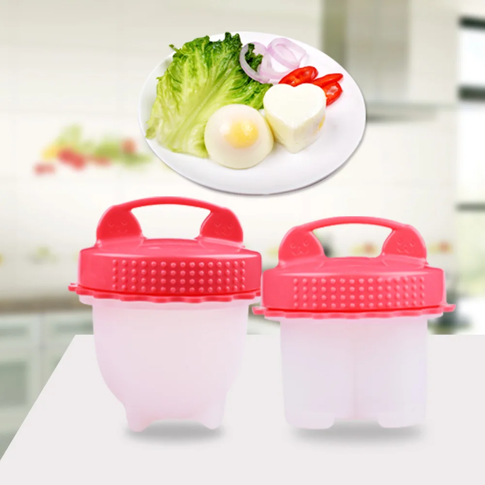Egg Cups ,Hard&Soft Maker,Boil Eggs Without the Egg Shell Egg Cooker-Silicone Egg Poachers for hard boiled eggs