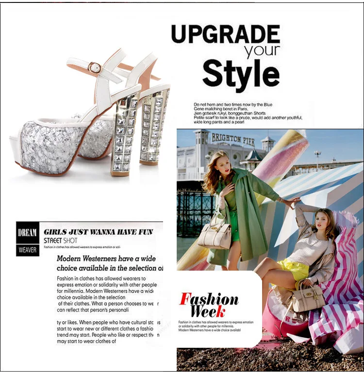 Summer Party Fashion Sexy  Peep-Toe High Heels Buckle Strap Sandals for Ladies