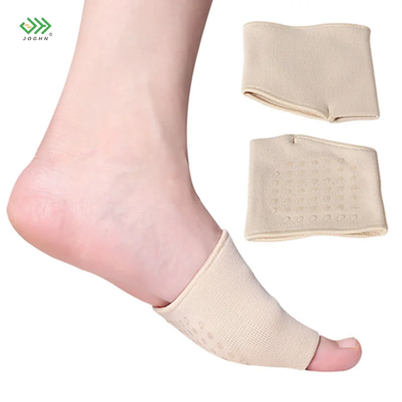 

Nylon Ball of Foot Cushion Relieve Pain Metatarsal Sleeve with Sole Cushion Gel Pads