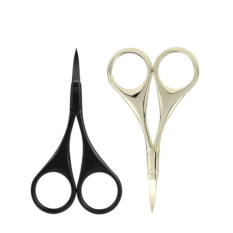

Eliter Amazon Hot Sell In Stock Black Gold Sharp Blade Stainless Steel Manicure Scissors Scissors Russian Cuticle Scissors Nails