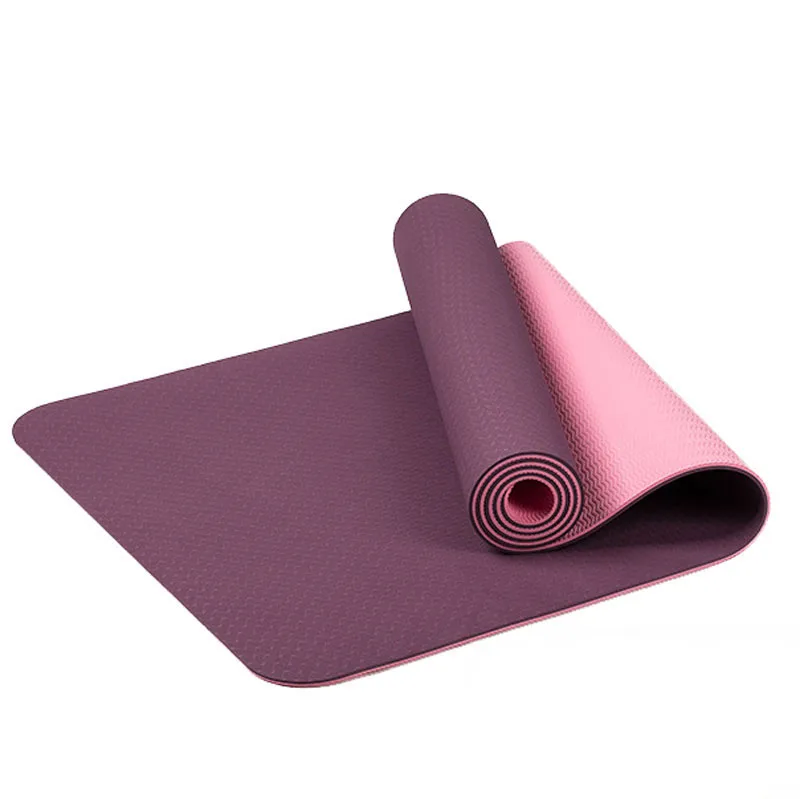 

printed cheap thick Body Alignment yoga mat ECO Friendly PE Non-Slip Workout Yoga Mat