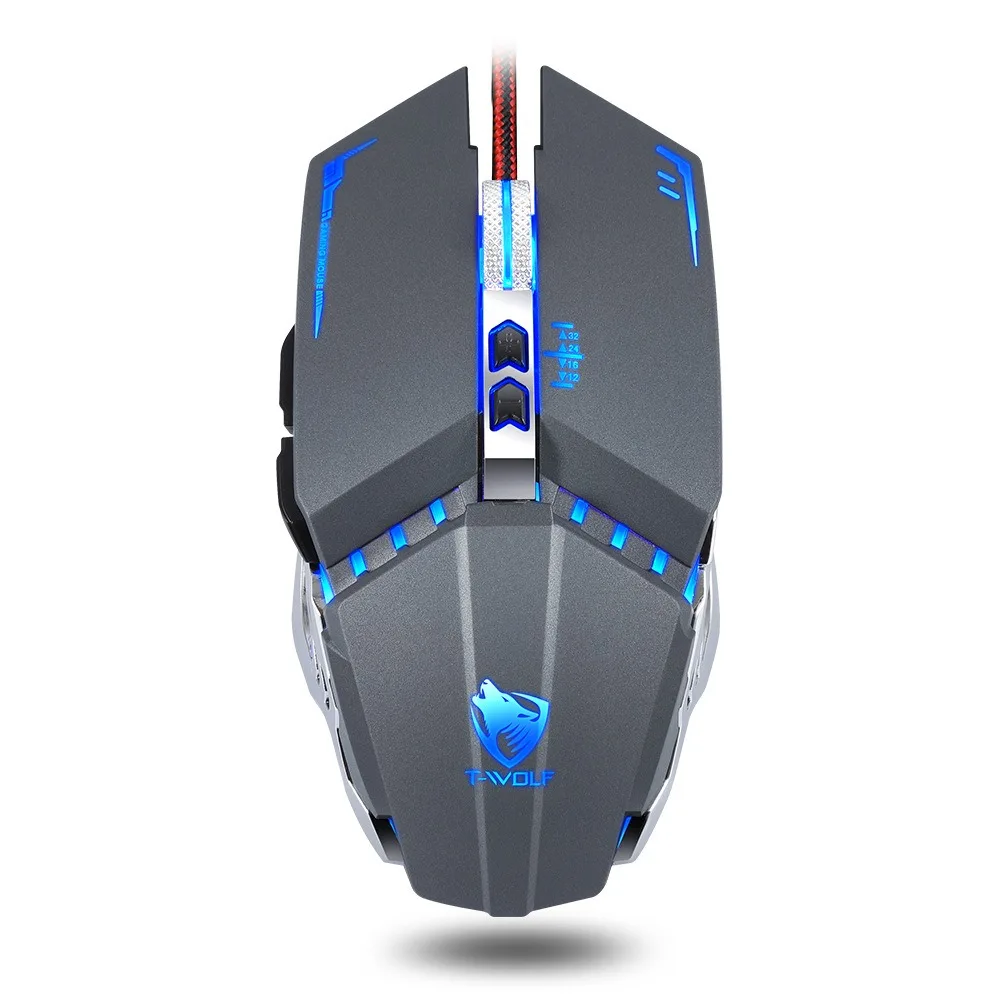 

V7 silent wired mouse waterproof multi device mini portable matt anti slip gel mouse with usb storage