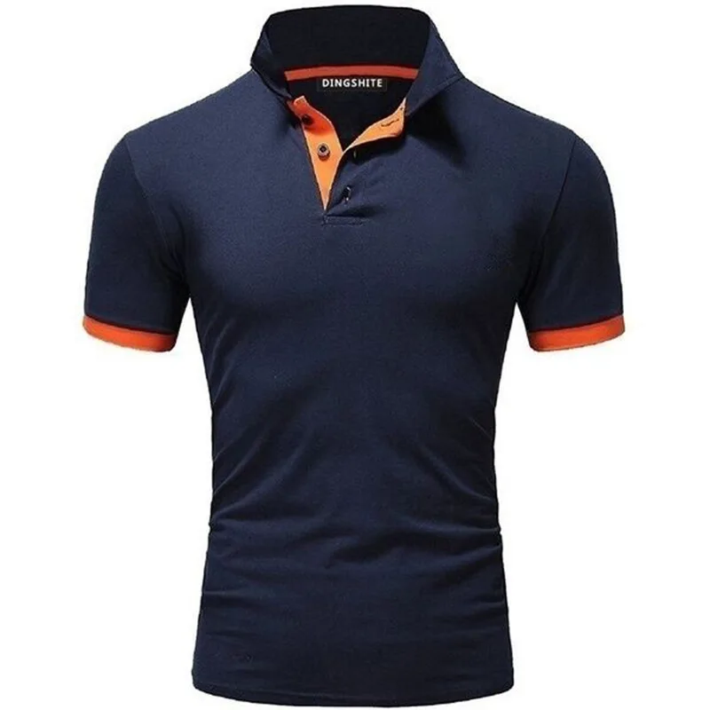 

Factory Price Trendy Printing Cotton Polyester Short Sleeved Men Polo T-shirt, Customized color