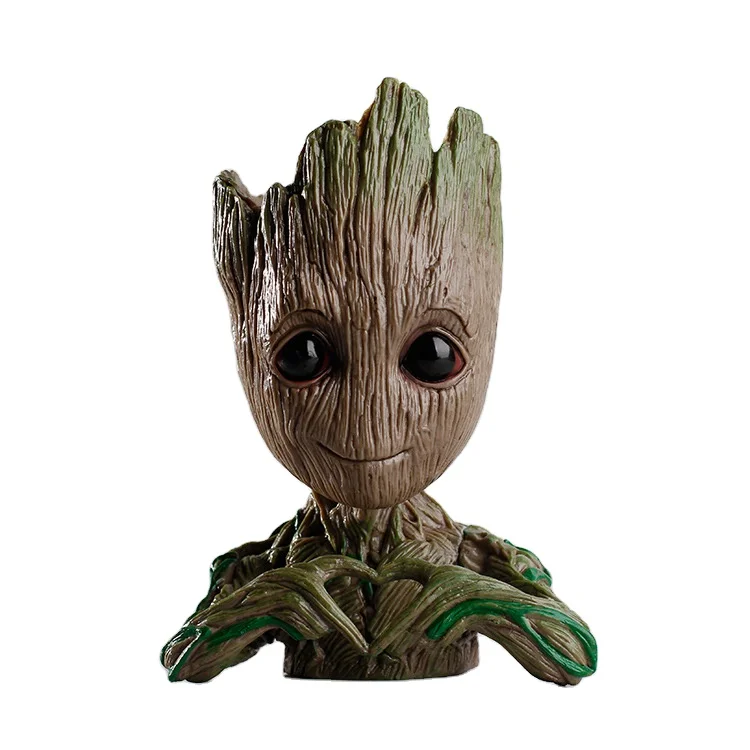 

Best Guardians of The Galaxy Baby Groot Cute Furnishings Baby Groot Planters Flower Pot or Pens Holder Desk, Green