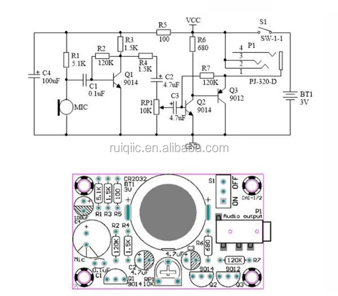 hearing aid circuit diagram