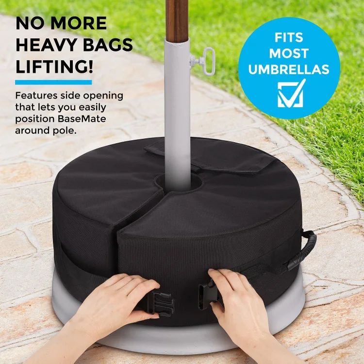 

Waterproof Durable Round Outdoor Patio Umbrella Stand Base Weight Sand Bag Tent Weight Sand bags, Black&camouflage